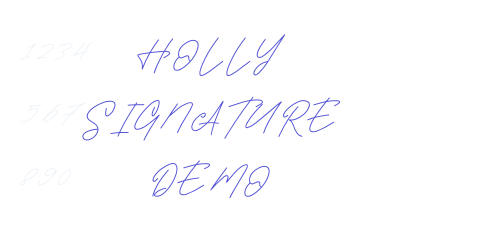 HOLLY SIGNATURE DEMO-font-download