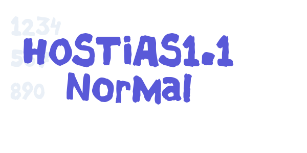 HOSTIAS1.1 Normal font