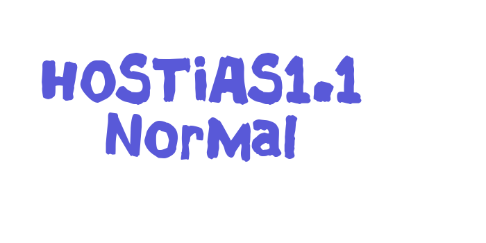 HOSTIAS1.1 Normal Font Download