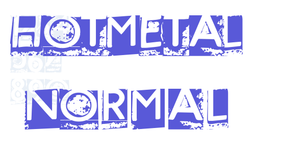 HOTMETAL   Normal font