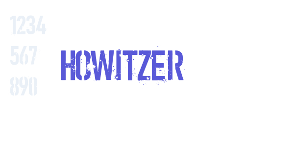 HOWITZER font free