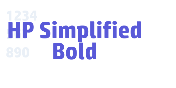 HP Simplified Bold font