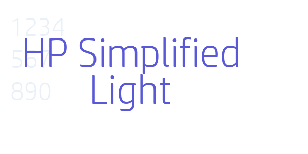 HP Simplified Light font free