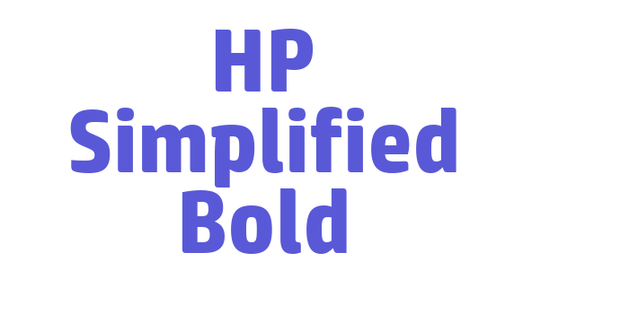 HP Simplified Bold Font