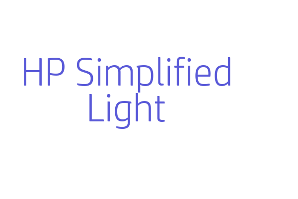 HP Simplified Light Font