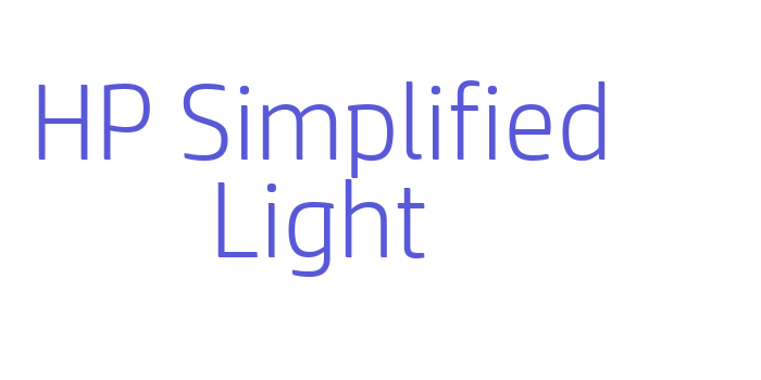 HP Simplified Light Font