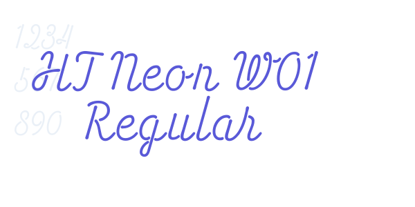 HT Neon W01 Regular font free