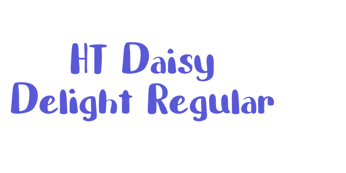 HT Daisy Delight Regular Font Download