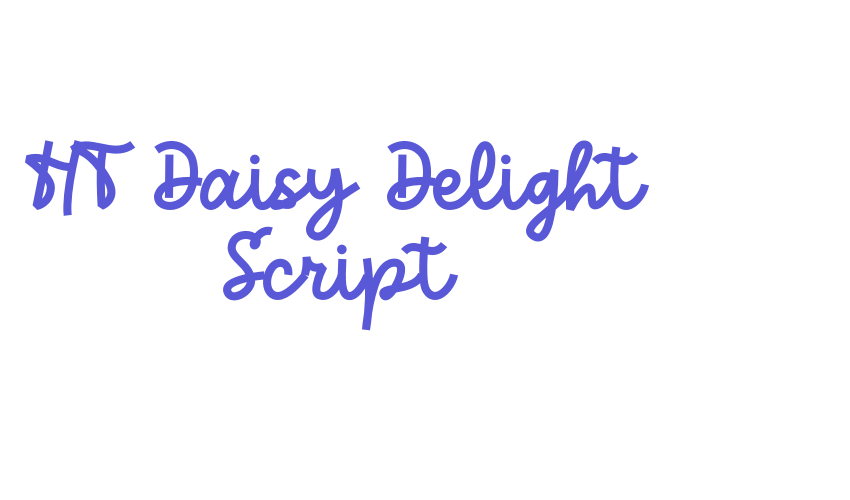 HT Daisy Delight Script Font Download