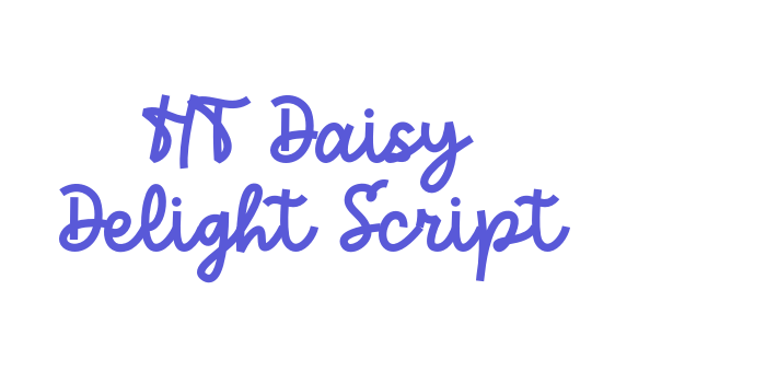 HT Daisy Delight Script Font Download