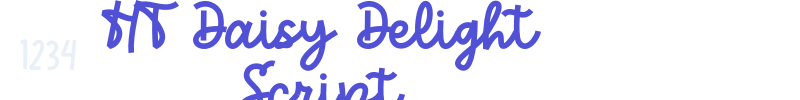HT Daisy Delight Script-font