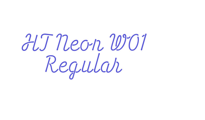 HT Neon W01 Regular Font Download