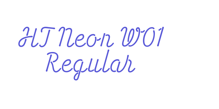 HT Neon W01 Regular Font Download