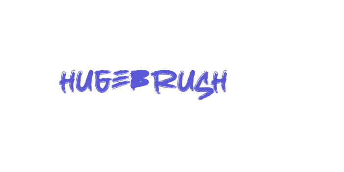 HUGEBRUSH Font Download