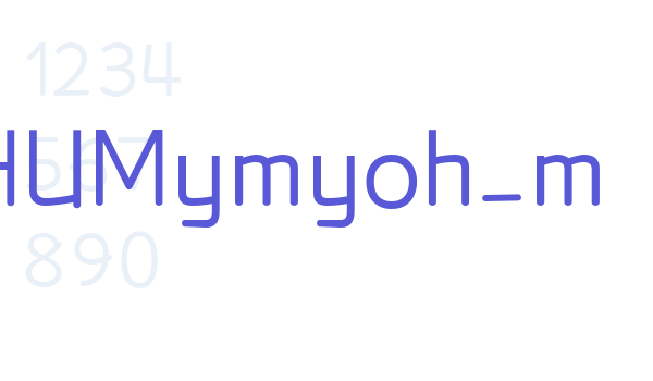 HUMymyoh_m Font