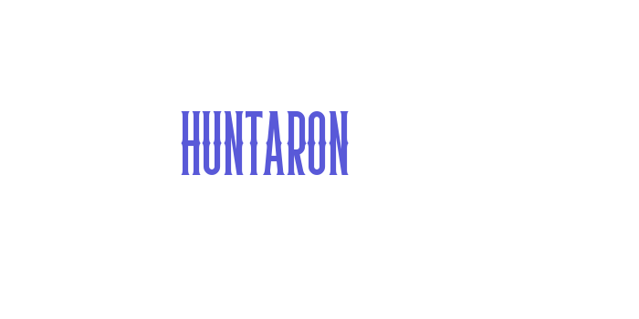 HUNTARON Font