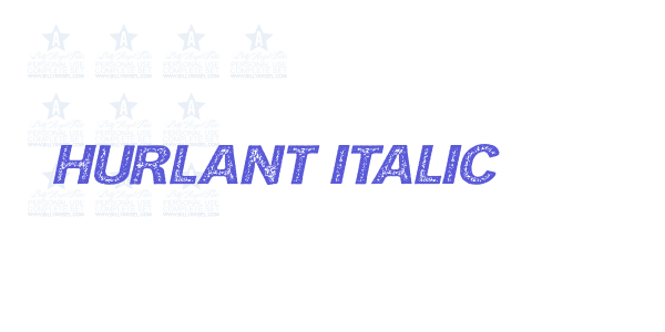 HURLANT ITALIC font