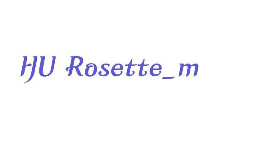 HU Rosette_m Font Download