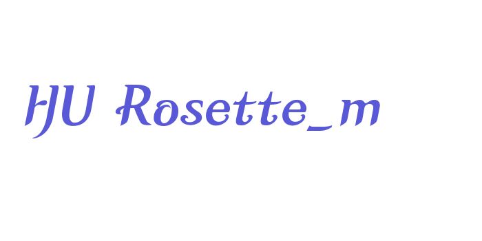 HU Rosette_m Font Download