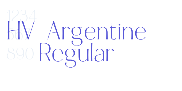 HV Argentine Regular font free