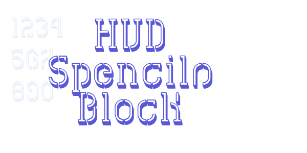 HVD Spencils Block font free