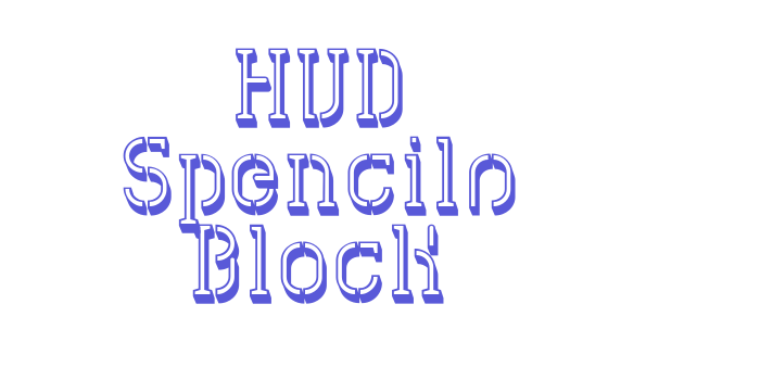 HVD Spencils Block Font Download