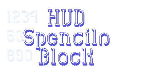 HVD Spencils Block-font-download