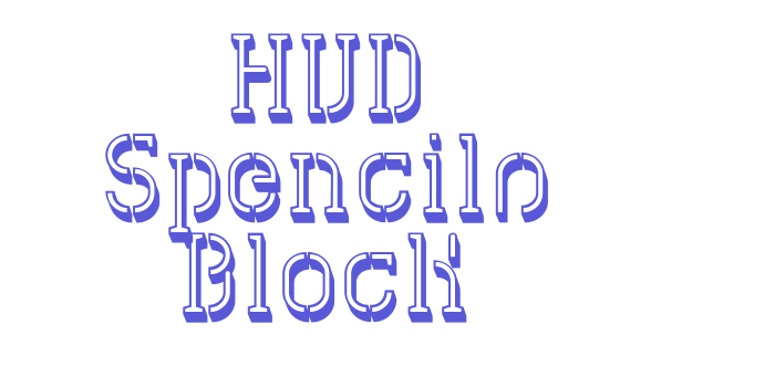 HVD Spencils Block Font