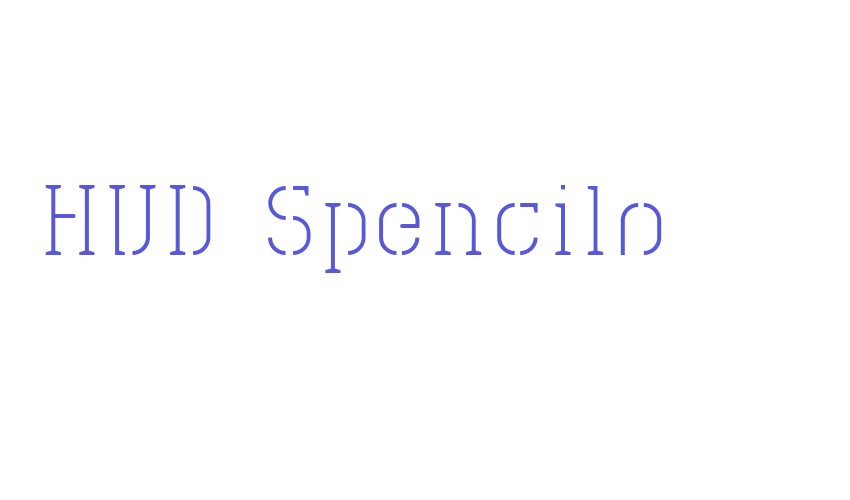 HVD Spencils Font