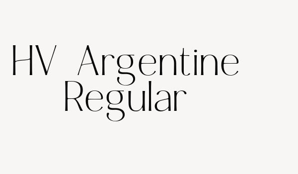 HV Argentine Regular Font