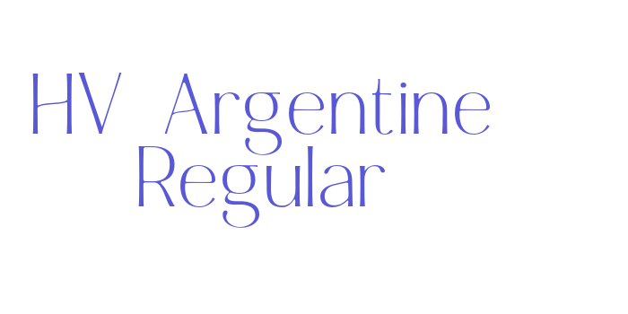 HV Argentine Regular Font Download