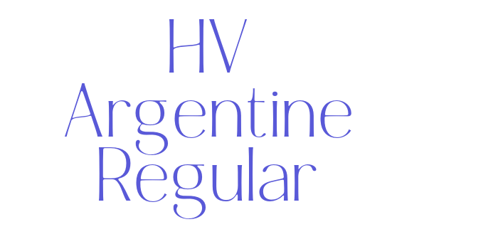 HV Argentine Regular Font