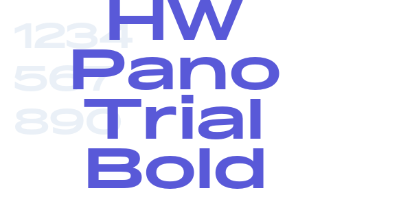 HW Pano Trial Bold font free