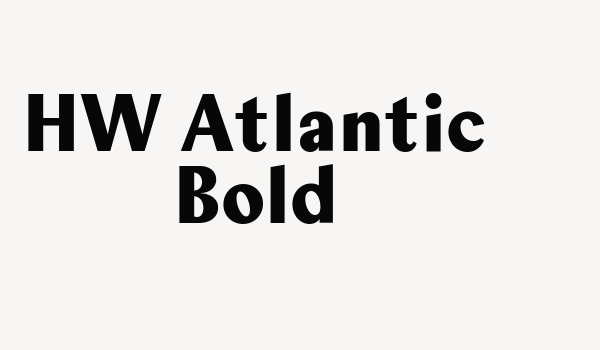 HW Atlantic Bold Font