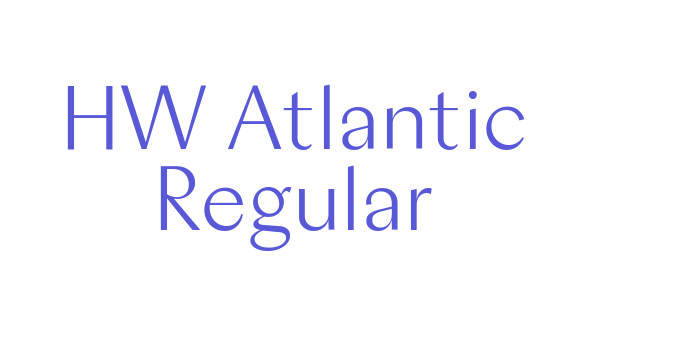 HW Atlantic Regular Font Download