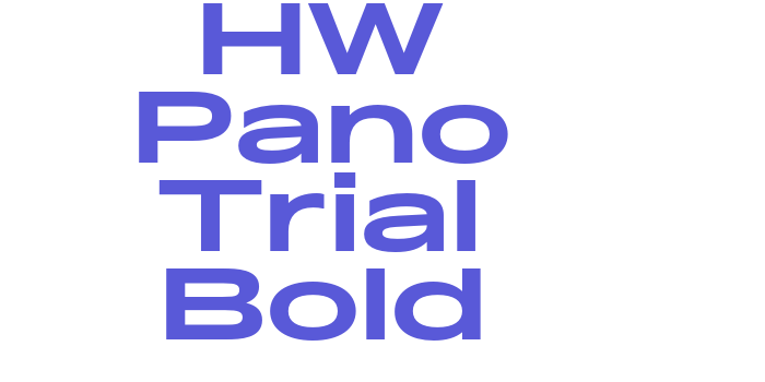 HW Pano Trial Bold Font Download