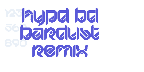 HYPD BD Bardust Remix font free