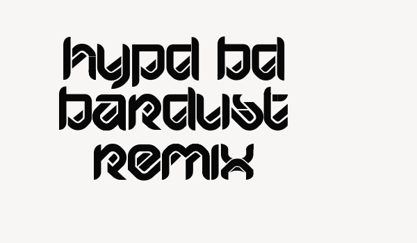 HYPD BD Bardust Remix Font