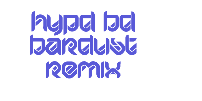 HYPD BD Bardust Remix Font Download