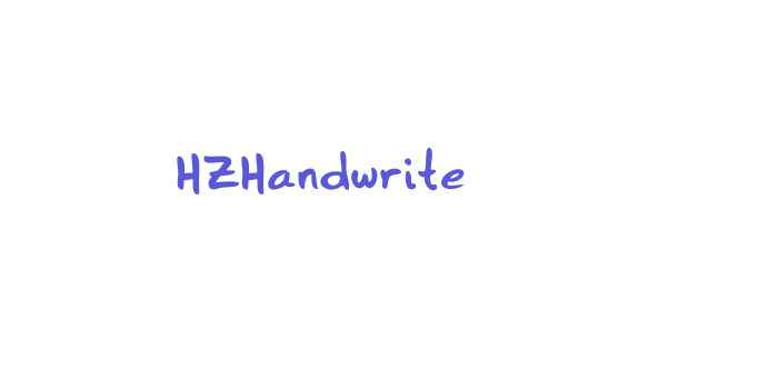 HZHandwrite Font Download