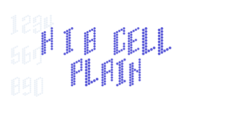 H I B  Cell Plain-font-download