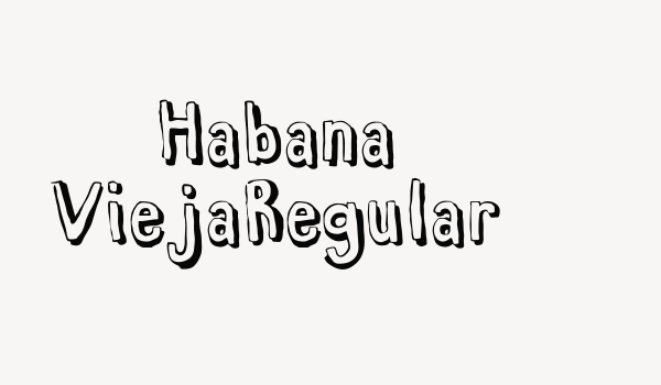 Habana ViejaRegular Font