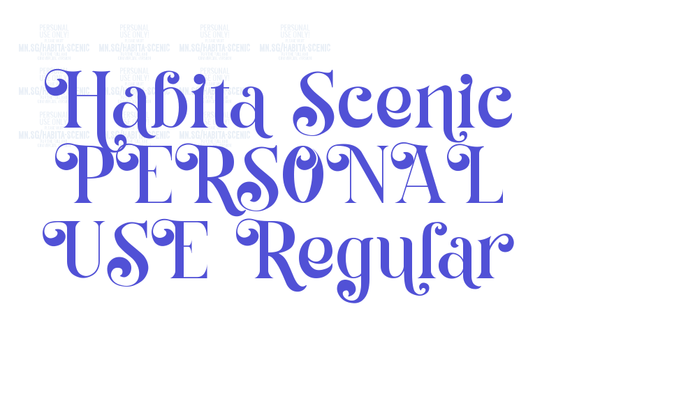 Habita Scenic PERSONAL USE Regular-font-download