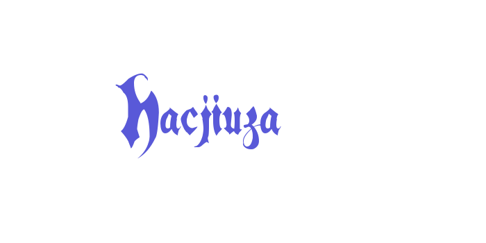 Hacjiuza Font