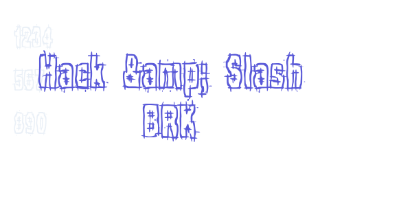 Hack & Slash BRK font free