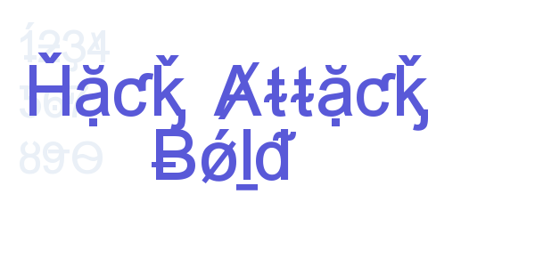 Hack Attack Bold font