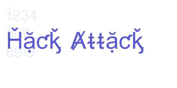 Hack Attack font