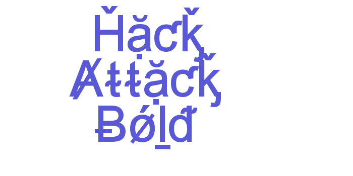 Hack Attack Bold Font