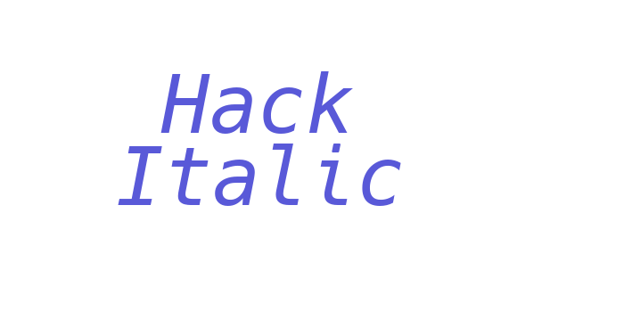 Hack Italic Font Download