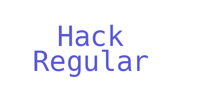 Hack Regular Font Download